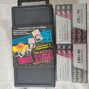 Black Cassette Storage Case